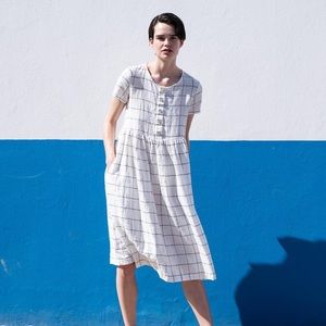 NotPERFECTLINEN mama dress midi